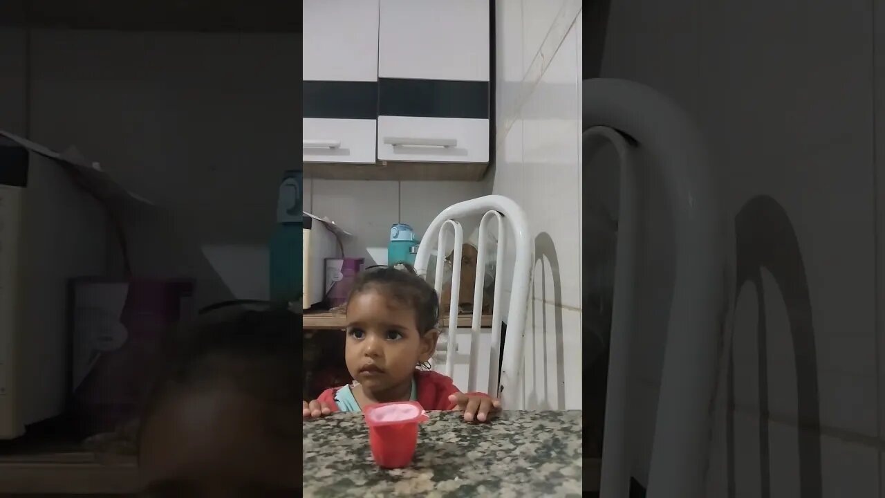 só pode comer quando o papai voltar 😁😁