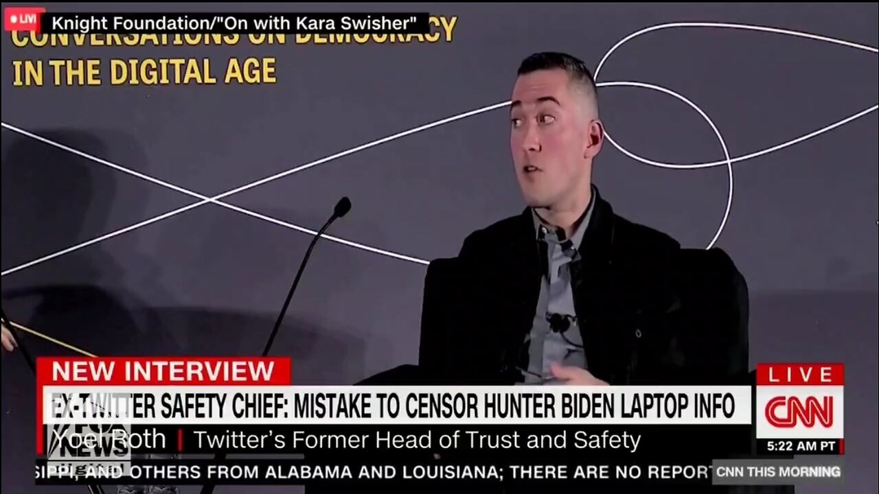 Fmr Twitter Safety Chief FINALLY ADMITS Hunter Biden Laptop Censorship Was A Mistake