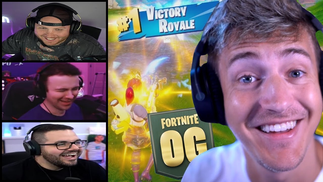 Ninja REUNITES With DrLupo, TimTheTatMan & CourageJD For OG Fortnite!