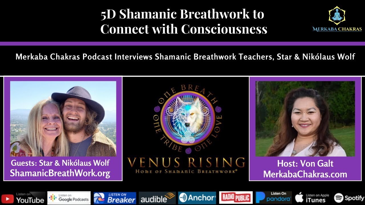 5D Shamanic Breathwork Connects w/Consciousness – Star & Nikólaus Wolf: Merkaba Chakras Podcast #36