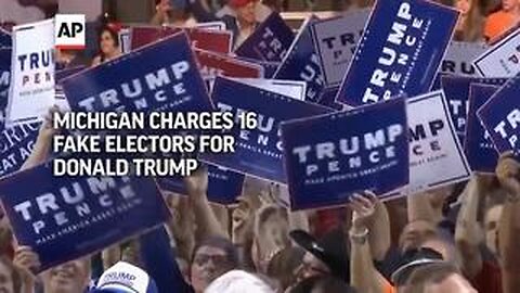 Michigan charges 16 fake electors for Donald Trump