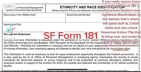 SF Form 181