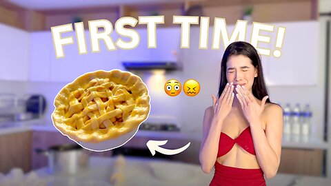 would you eat my pie? 🥧 (FIRST TIME making apple pie!) | Zarias