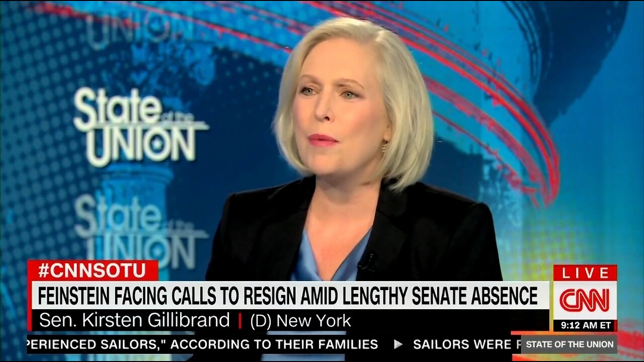 Dem Sen Gillibrand: No, Sen Feinstein Shouldn't Resign