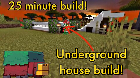 Minecraft: 20 minute underground house build!