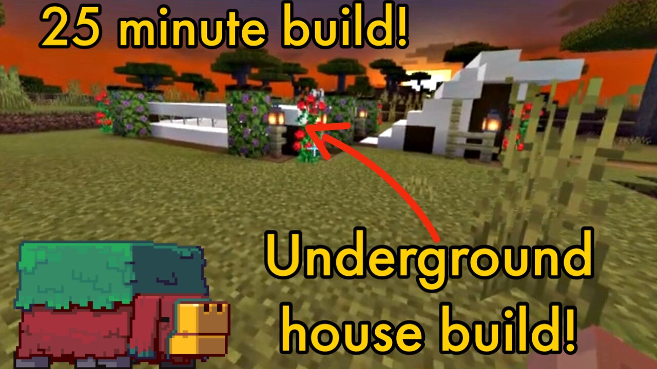 Minecraft: 20 minute underground house build!