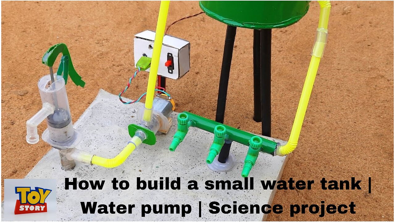 How to build a small water tank | Water pump | Science project