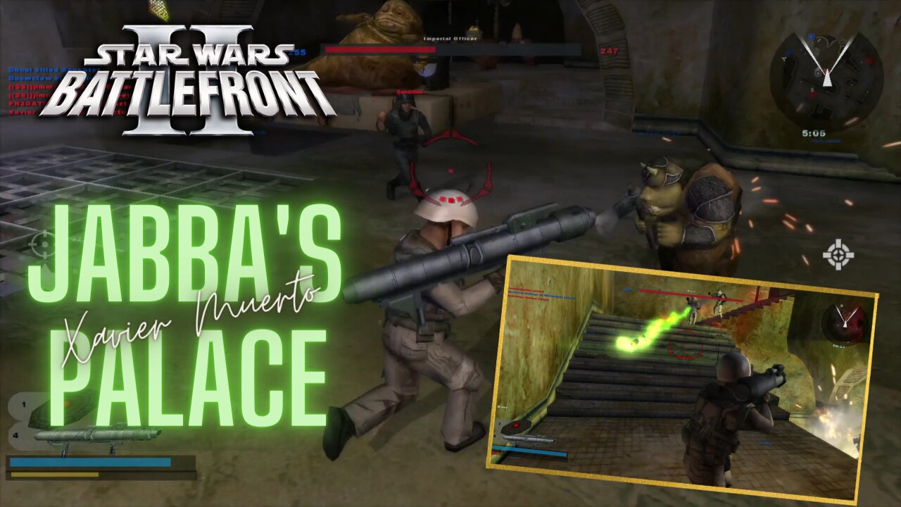 Star Wars Battlefront 2 (2005) Multiplayer / Jabba's Palace with Xavier Muerto