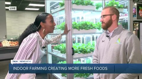 Indoor farm inside Sendik's provides fresh food