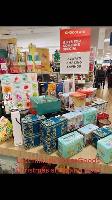 Last minute Christmas gift shopping HOMEGOODS 2021