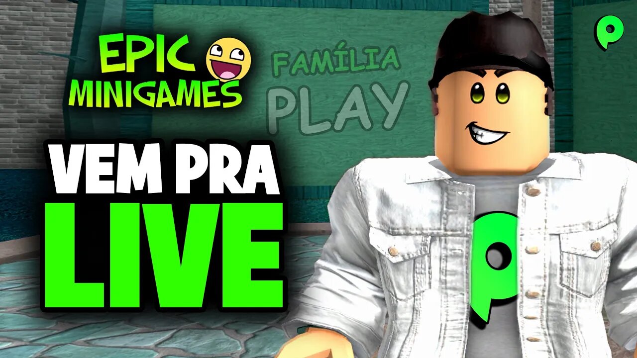 Roblox - Vem pra live - Epic Mini Games