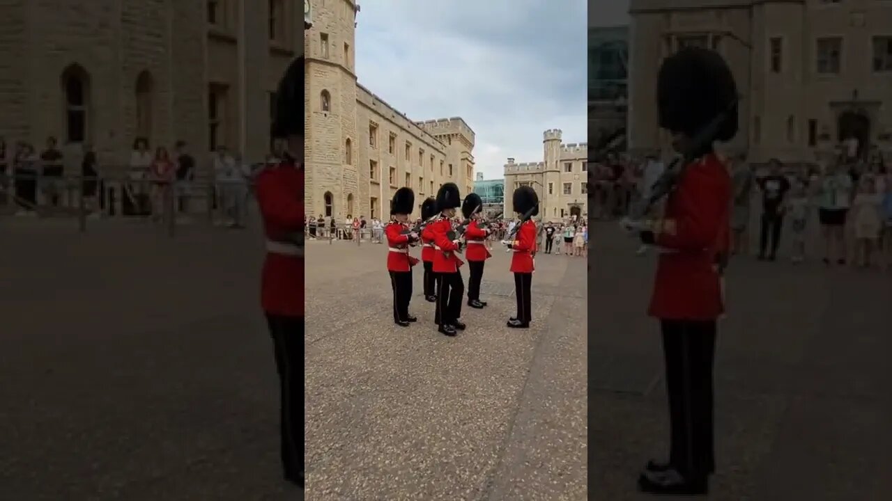 Royal Guards Foot Shuffle The irish guards the Tower of London
