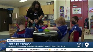 Hundreds of low-income families get free preschool education