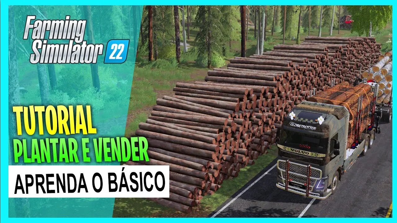 ▶️ COMO PLANTAR ÁRVORES NO FARMING SIMULATOR COLHER E VENDER ARVORES FARMING SIMULATOR 22