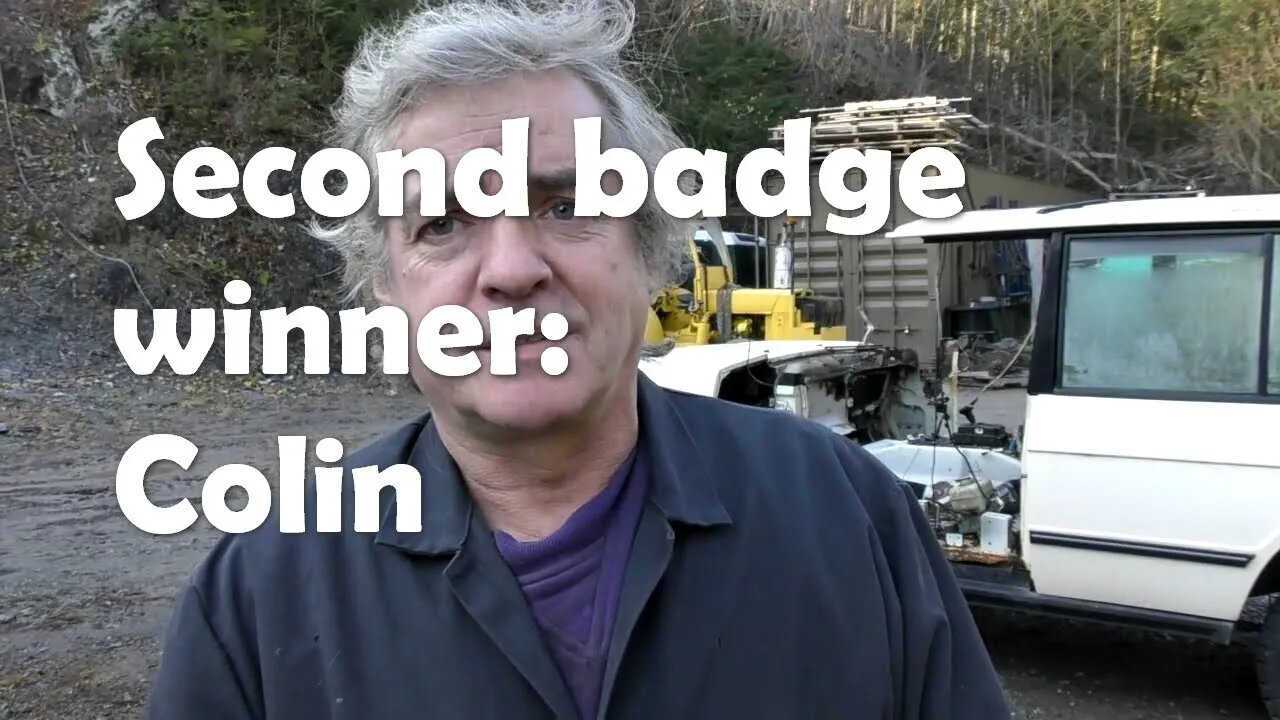 Second badge recipient Colin