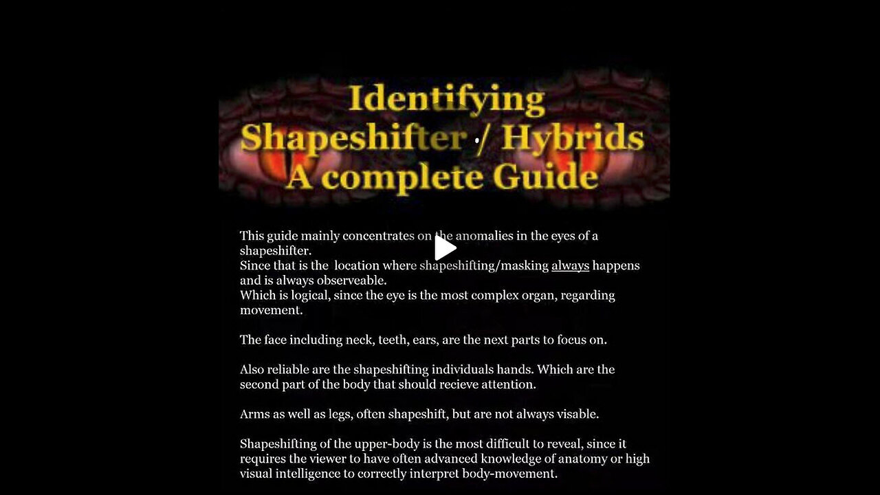 Identifying Shapeshifters / Hybrids: A Complete Guide