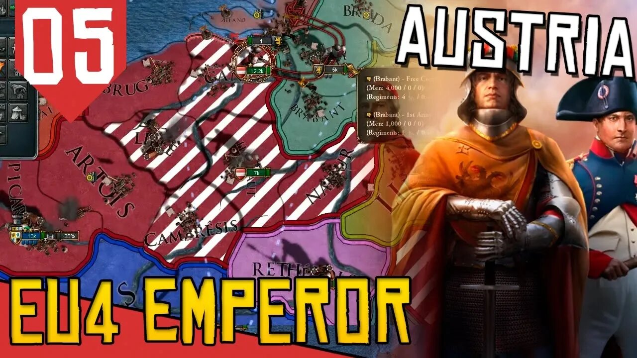 Borgonha Bugada Batida - EU4 Austria #05 [Série Gameplay Português PT-BR]