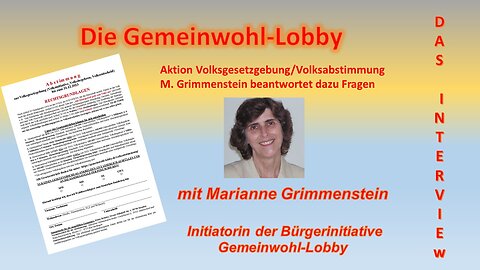 Aktion Volksgesetzgebung/Volksabstimmung mit Marianne Grimmenstein