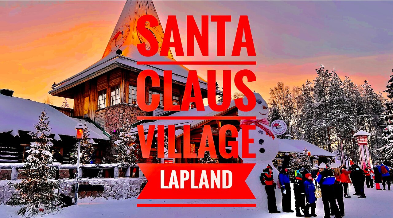 Winter Road trip to Visit to Santa Claus in Lapland, Finland