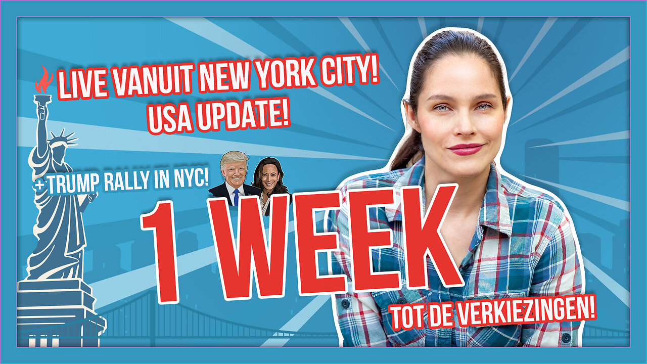 🇺🇸 1 WEEK TOT DE VERKIEZINGEN! 🇺🇸- LONNEKE TALKS USA