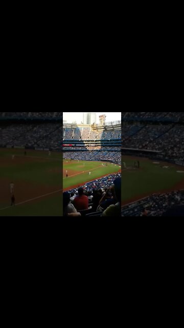 Toronto Blue Jays with CN Tower in the background