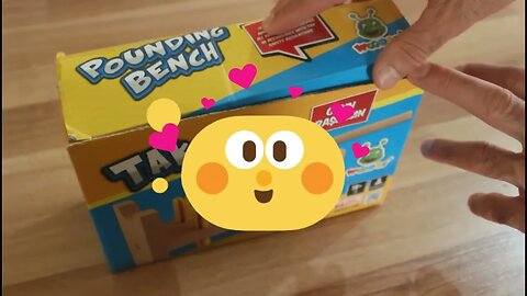 unboxing wooden pounding box with aylin - Çak Tak Oyuncak #kidstv #pounding #aylinjaan