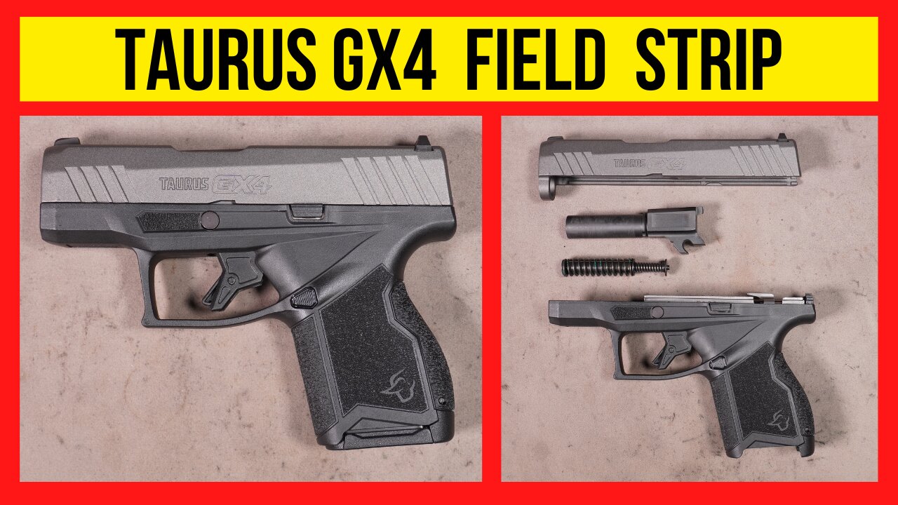 How to Field Strip (Disassemble) a Taurus GX4 for Cleaning