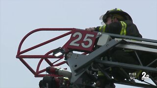 Two firefighters suffer minor injuries in two Baltimore house fires