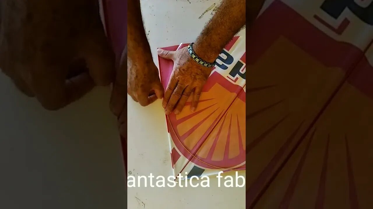Fábricando Pipa Raia Flechinha celofane