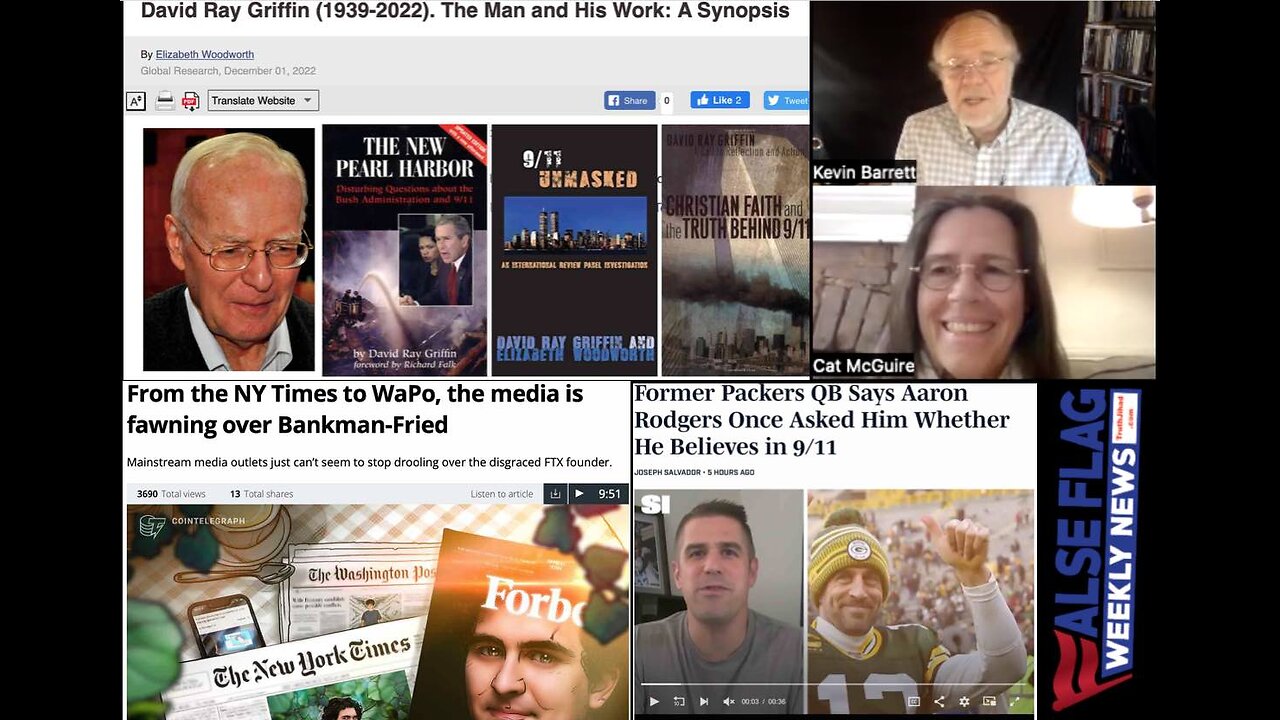 NYT Fawns Over Sam Bankman-Fried—But No Obit for David Ray Griffin (FFWN with Cat McGuire)