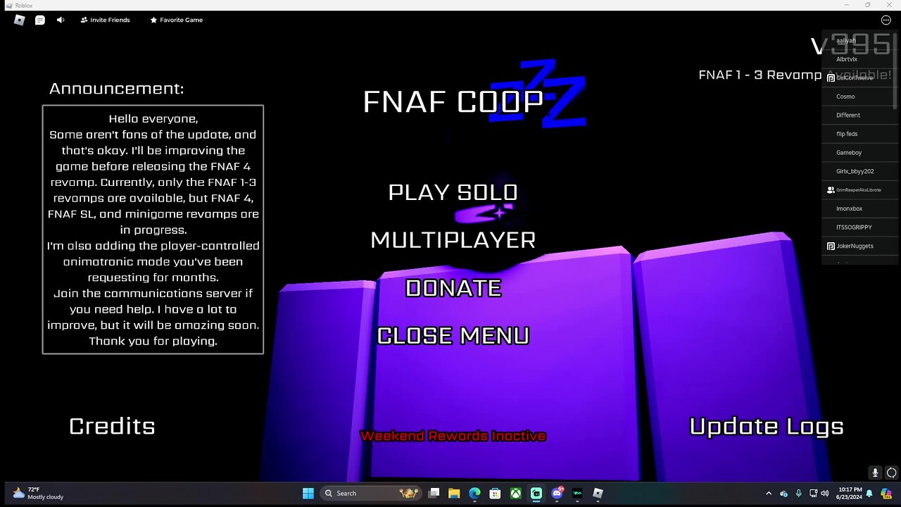 playing scary games all night join and support this mf