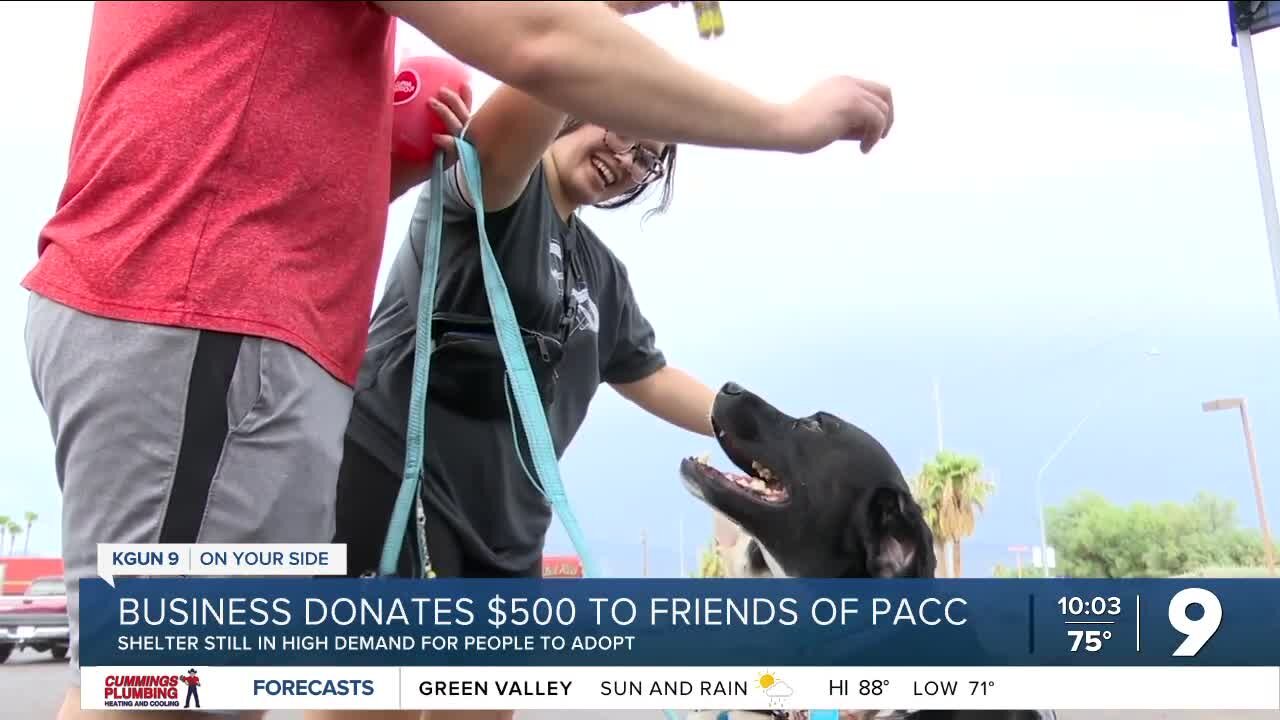 Local business donates $500 to Friends of PACC