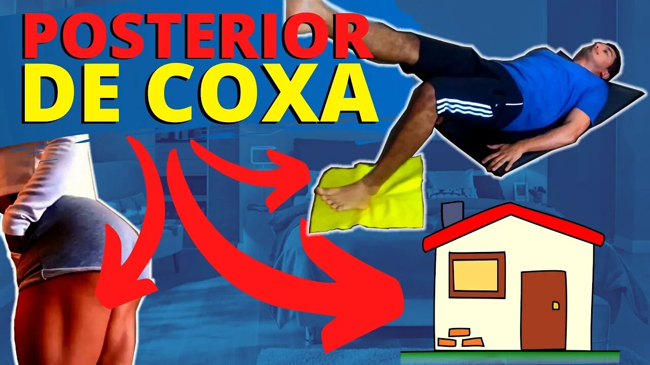 Como TREINAR Parte de Trás da COXA em CASA? 🏠 (Treino Posterior de Coxa) ✅