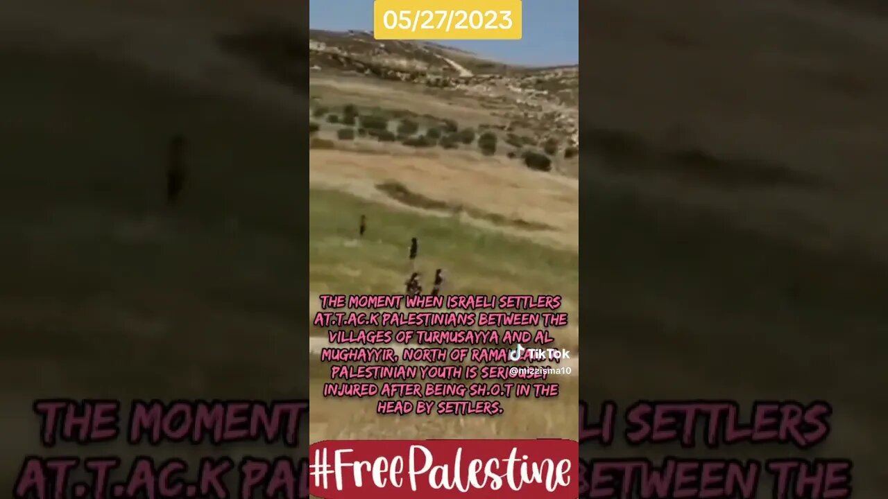 Israeli colonizers attack local citizens.