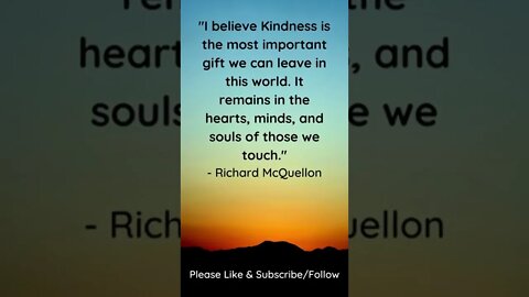 Kindness Is the Most Important Gift