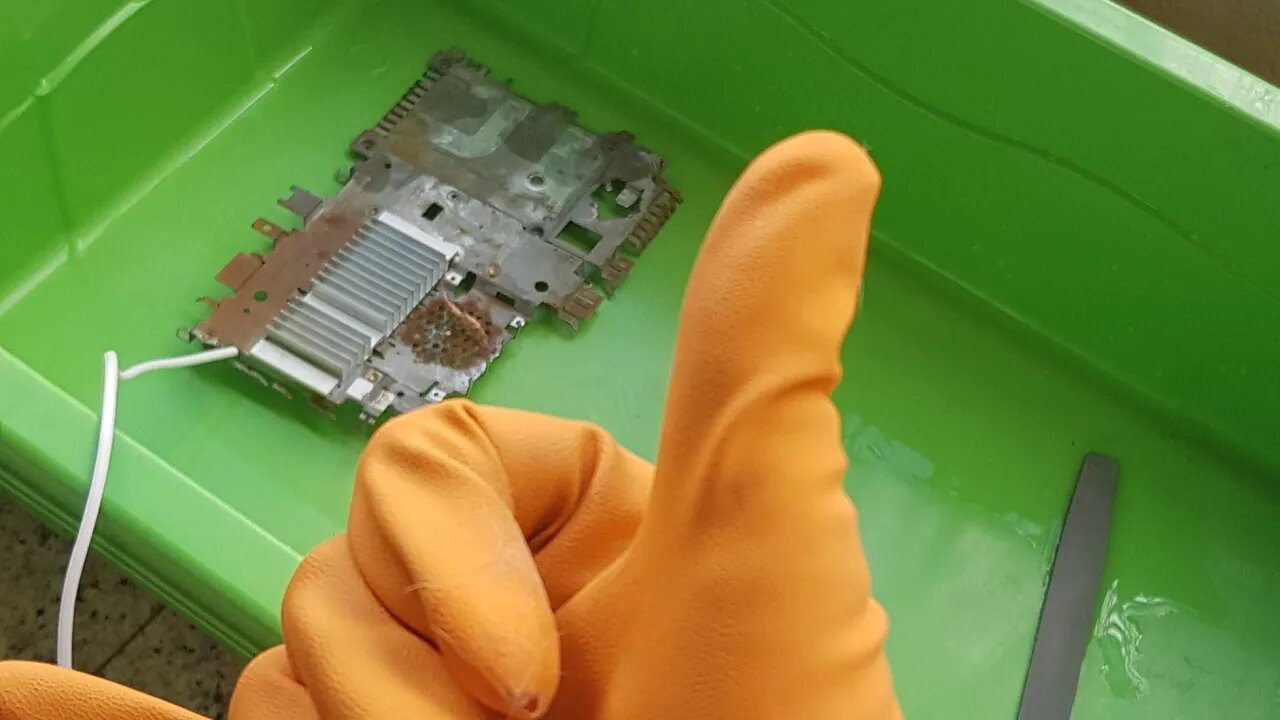 A saga do PS2 Slim novo - Enfim a Eletrólise para tirar ferrugem! Será que funciona mesmo?