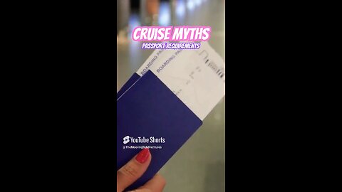 CRUISE MYTH vs FACTS: Passports 🛳️🗺️ #travel #shorts #cruise #passports