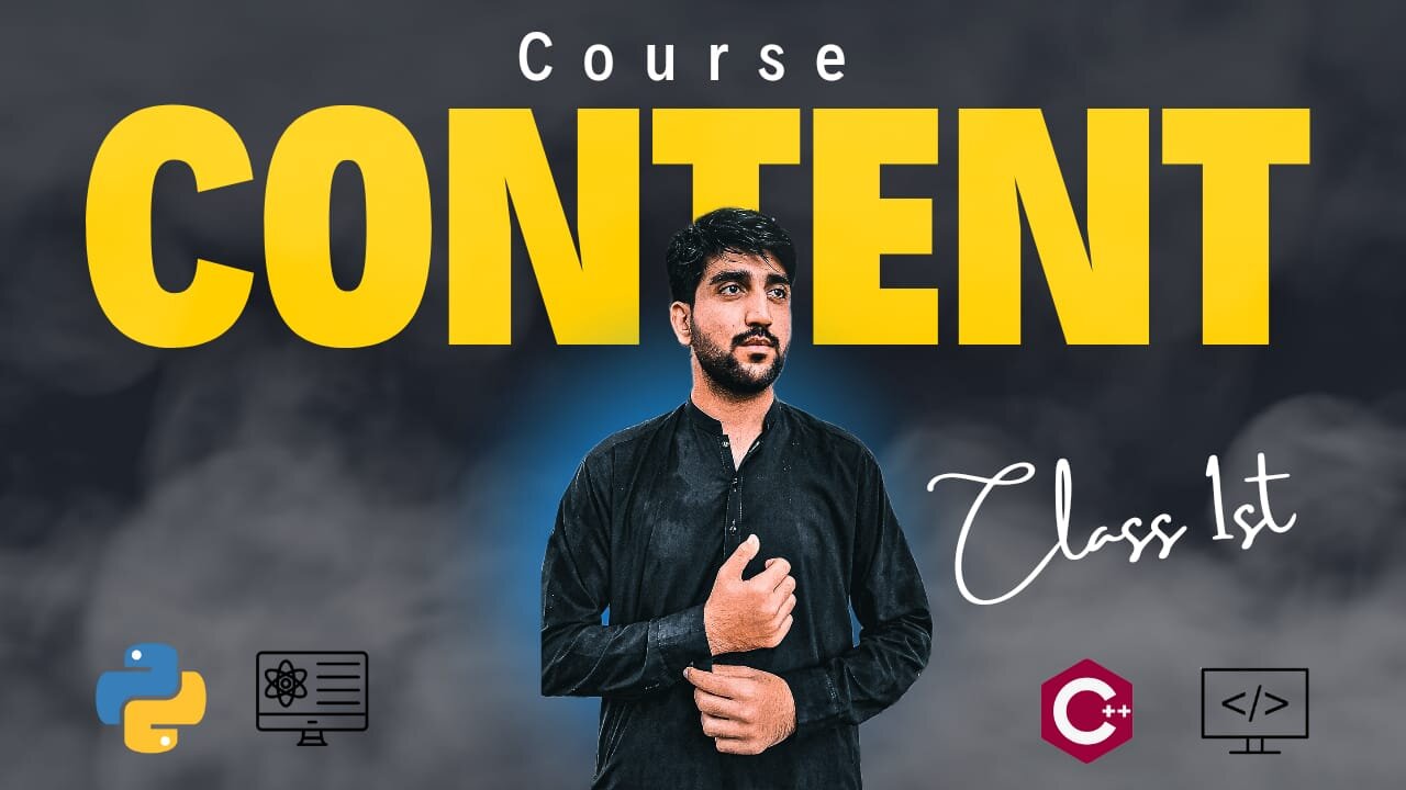 First video title Class 1st || Course Content of ITC 101 Course || CYBER SPHERE