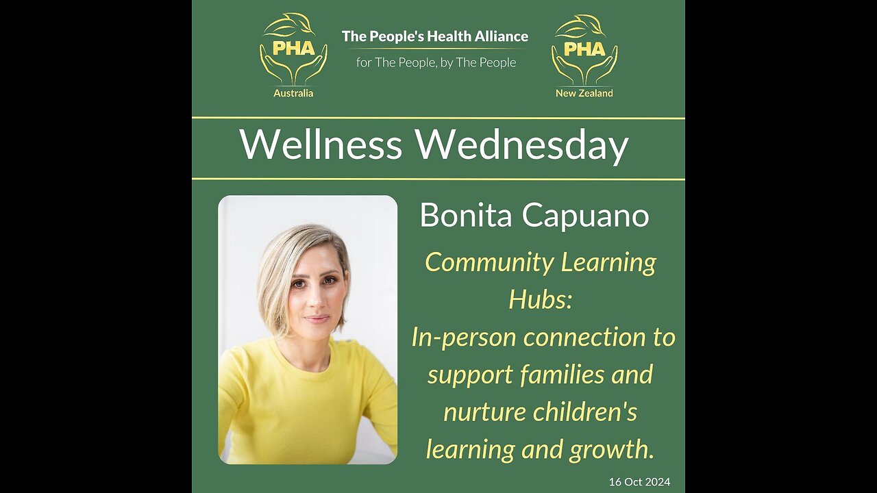 Wellness Wednesday with Bonita Capuano - Community Learning Hubs