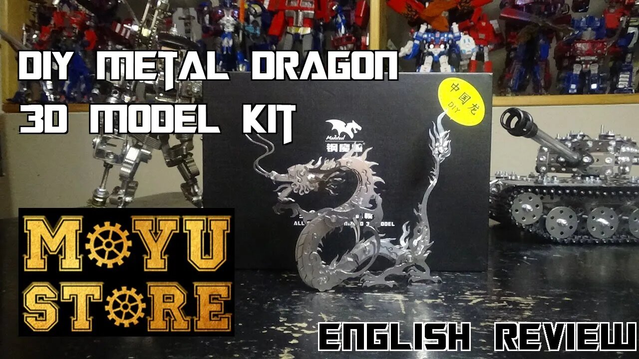 Video Review for MoyuStore - DIY Metal Dragon 3D Model Kit