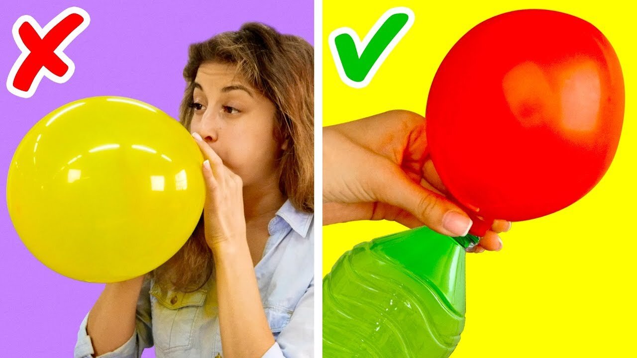 17 AMAZING LIFE HACKS WITH BALLOONS