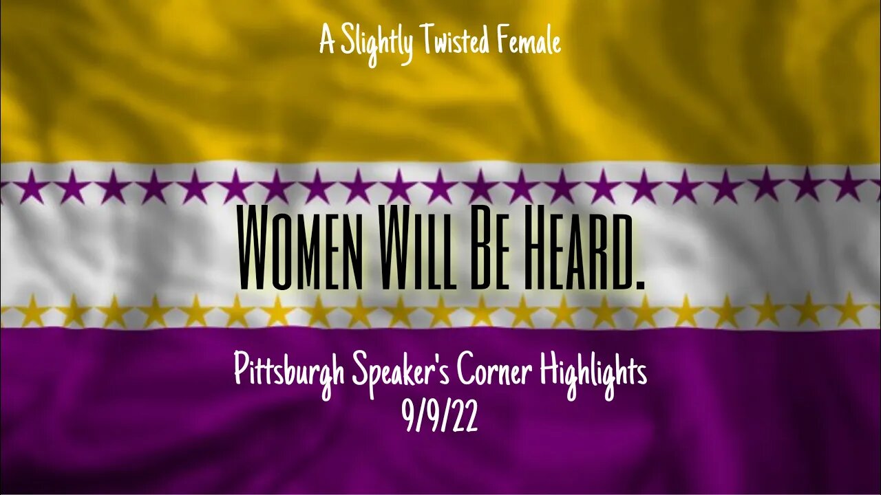 WOMEN WILL BE HEARD. 💛🤍💜