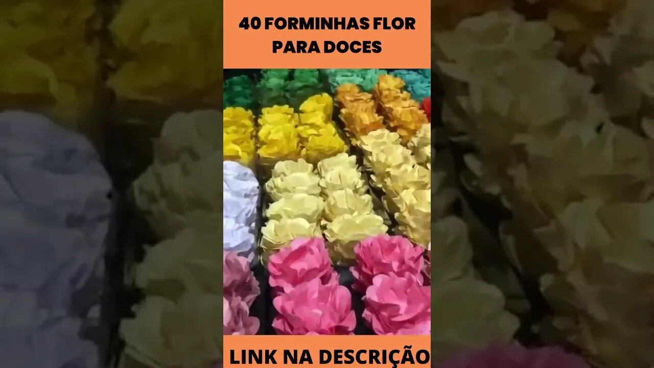 40 Forminhas Flor Para Doces Finos para Casamentos MODELO STYLE.