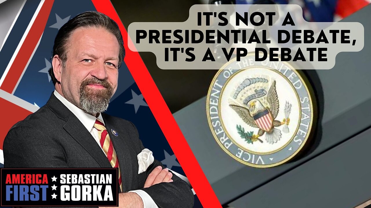 It's not a presidential debate, it's a VP debate. Jennifer Horn with Sebastian Gorka