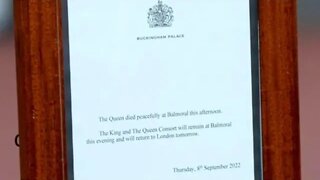 Veja o momento do comunicado da morte da rainha Elizabeth II | @SHORTS CNN