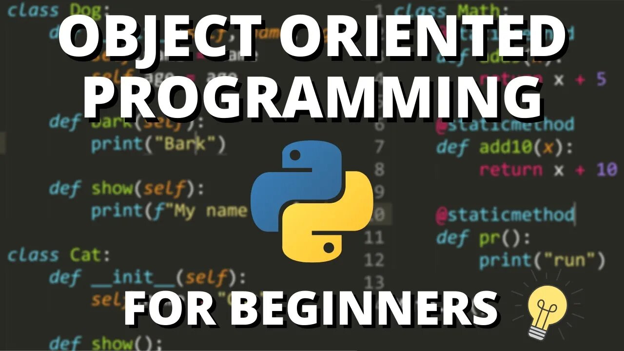 Python Object Oriented Programming (OOP) - For Beginners