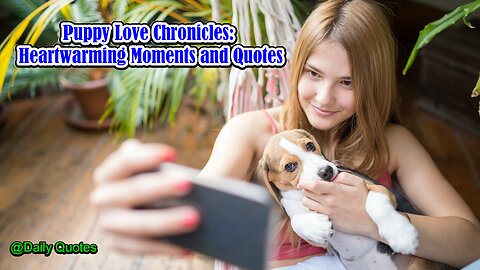 Puppy Love Chronicles: Heartwarming Moments and Quotes