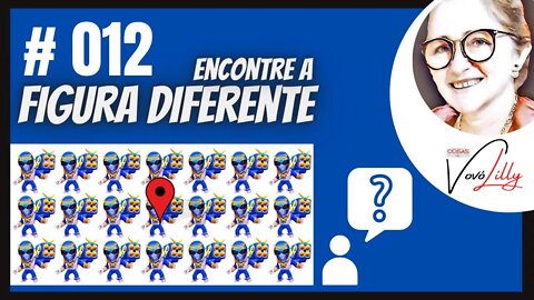 ENCONTRE A FIGURA DIFERENTE | # 012 | FIND THE DIFFERENT FIGURE