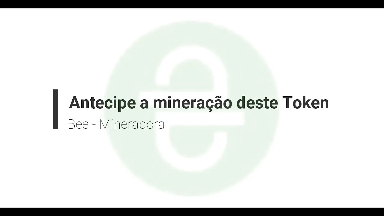 Mineradora - Bee - Antecipe suas moedas - Rev 0.1 Ativo 160321