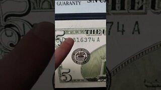 Rare $5 Dollar Bill Mistake! #shorts